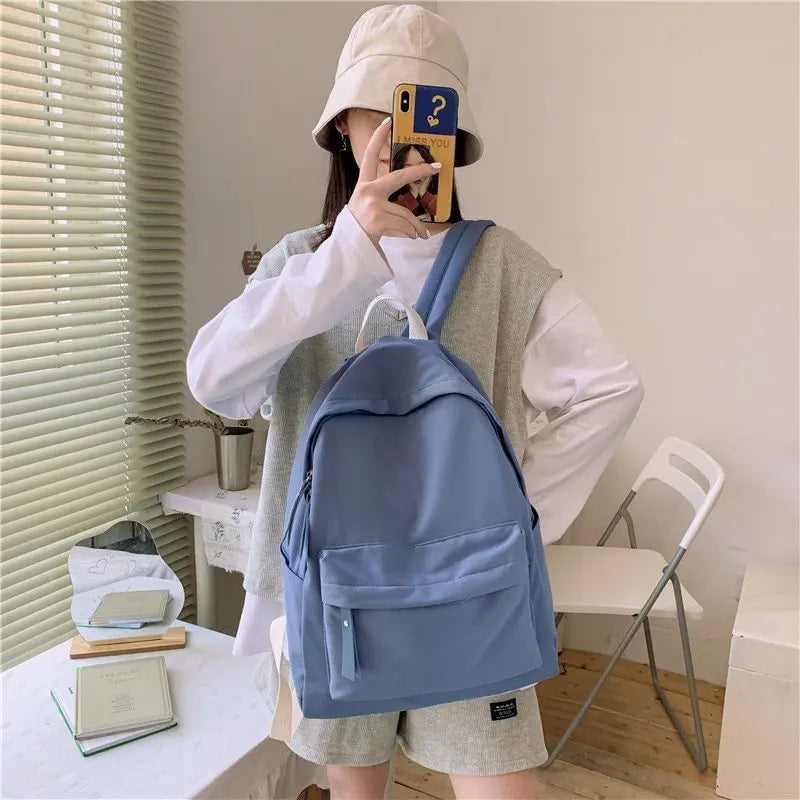 Anti-theft Shoulder Bag Cotton School Backpack for Girls