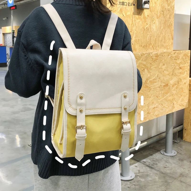 Japanese-style Vintage School Bag Outdoor Backpack