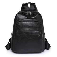 Casual Leather Backpack for University Student