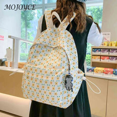 Large Capacity Floral School Backpack for Girls