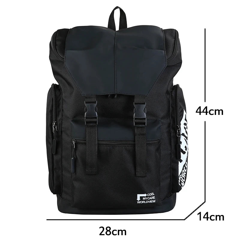 Men Middle School Student Schoolbag Outdoor Travel Backpack