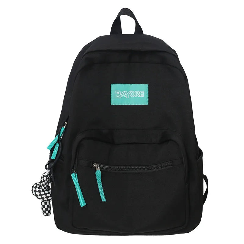 Nylon Anti-theft Backpack for Teen Girls School Female Mochila