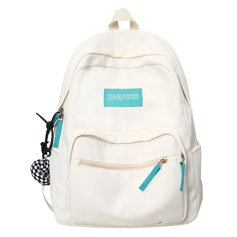 Nylon Anti-theft Backpack for Teen Girls School Female Mochila