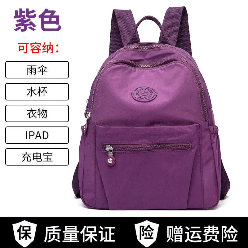 Nylon Women Backpack Anti-theft Shoulder Bag for Girls