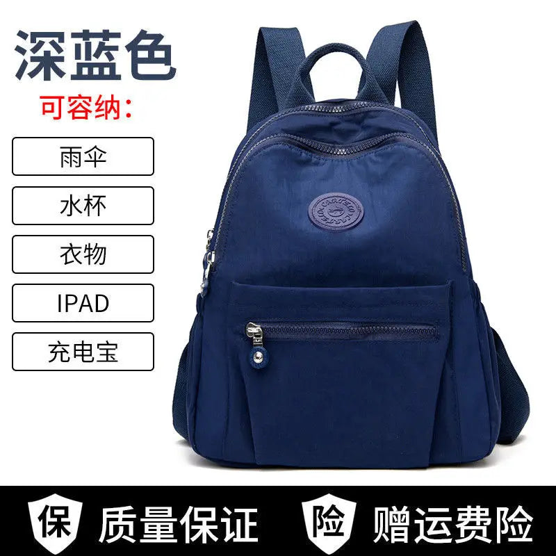 Nylon Women Backpack Anti-theft Shoulder Bag for Girls