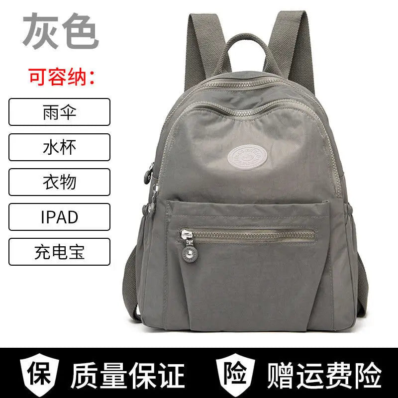 Nylon Women Backpack Anti-theft Shoulder Bag for Girls