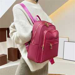 Women's Oxford Backpack Shoulder Bag Schoolbag Rucksack