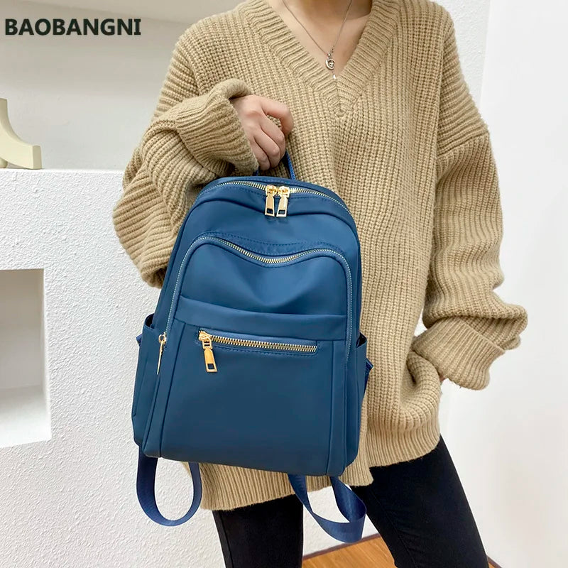 Women's Oxford Schoolbag Rucksack Shoulder Bag