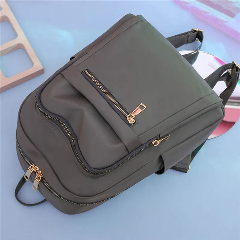 Women's Oxford Backpack Shoulder Bag Schoolbag Rucksack