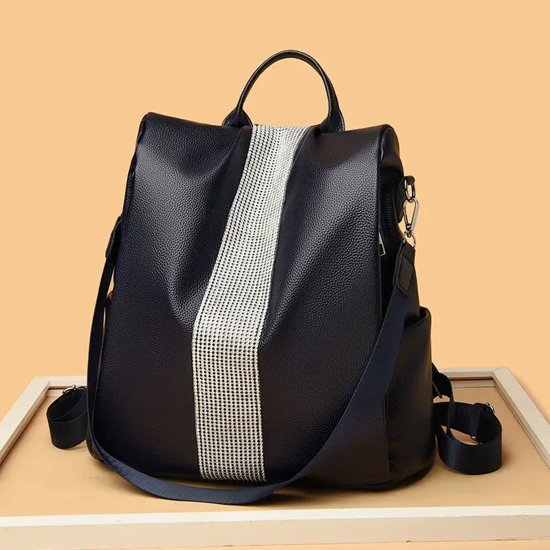 Waterproof Backpack for Women School Bags Solid Travel Bag Multi-Function Bag
