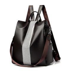 Waterproof Backpack for Women School Bags Solid Travel Bag Multi-Function Bag