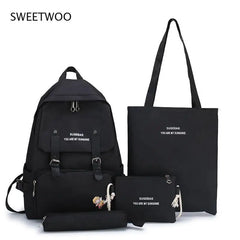 Waterproof Nylon Shoulder Bag Female Bagpack Large School Backpack
