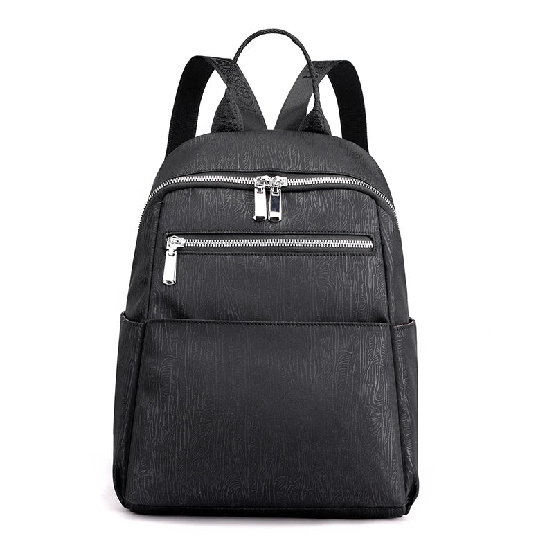 Waterproof Nylon Women's Backpack Large School Shoulder Bag