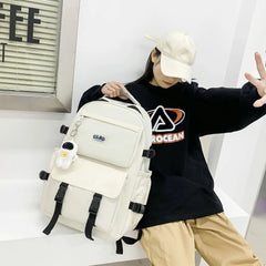 Women Candy Shoulder Bag Oxford Cloth School Bag For Teenage Girl