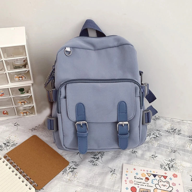 Small Backpack Women Shoulder Bag Multi-Function Bagpack