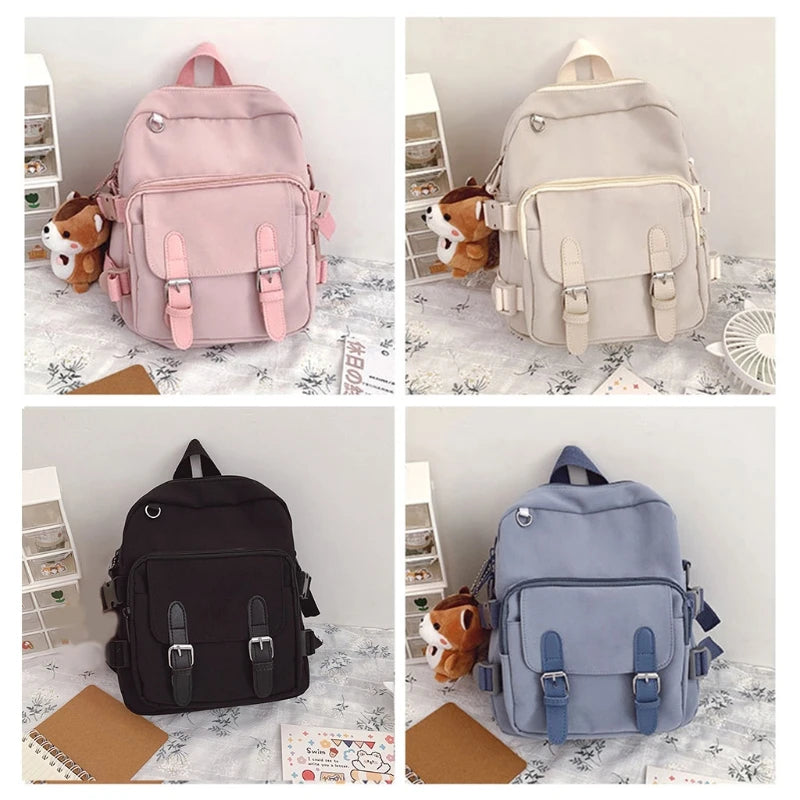 Small Backpack Women Shoulder Bag Multi-Function Bagpack