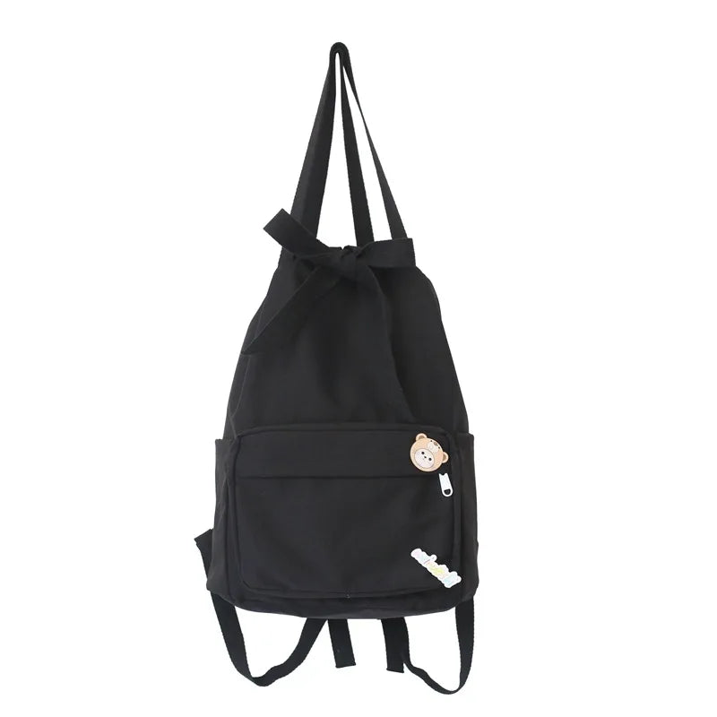 Preppy Style Shoulder Bag for Teenage Girls Summer School Bag