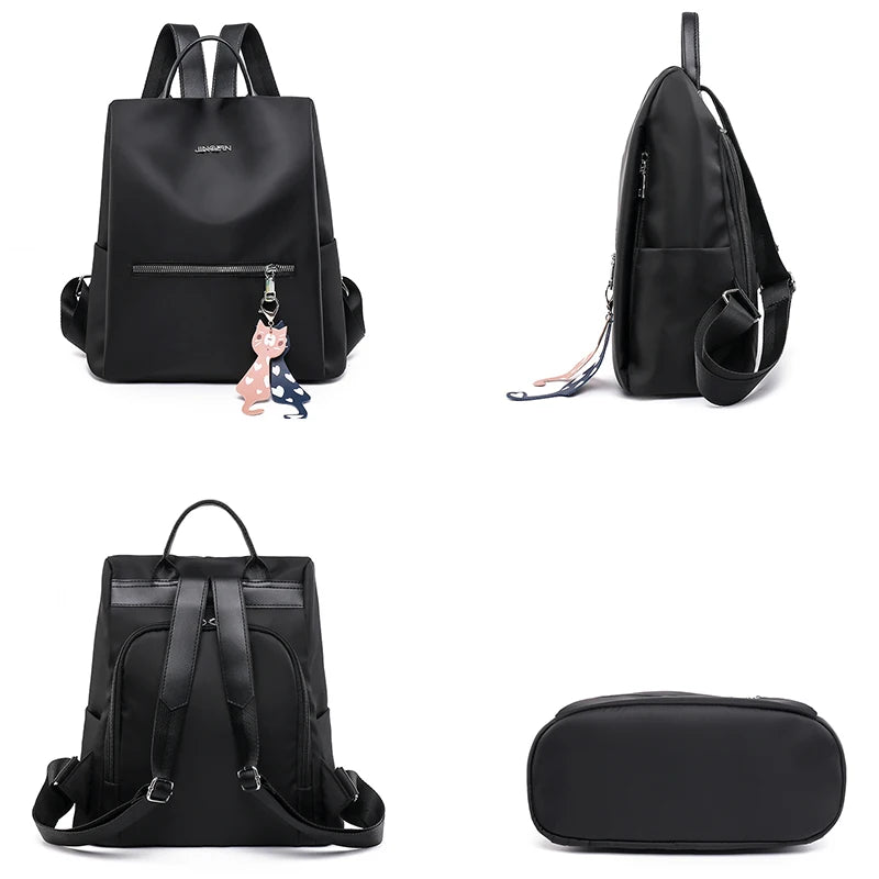 Women Waterproof Oxford Cloth School Bag for Girls
