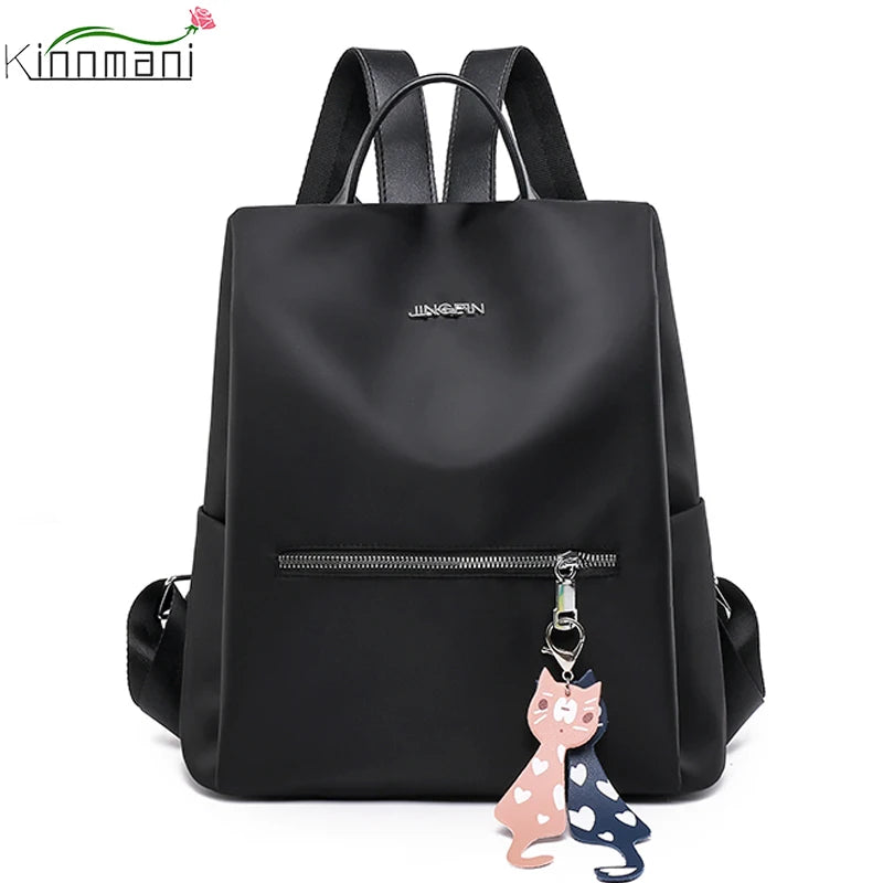 Women Waterproof Oxford Cloth School Bag for Girls