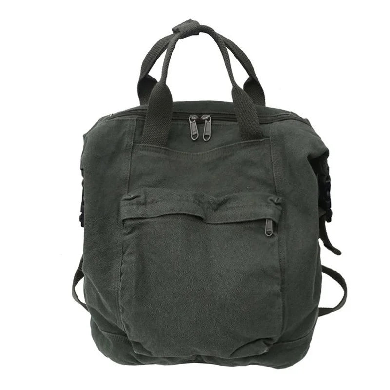Large Capacity Canvas School Bag Rucksack Teenage Girl Shoulder Travel Backpack