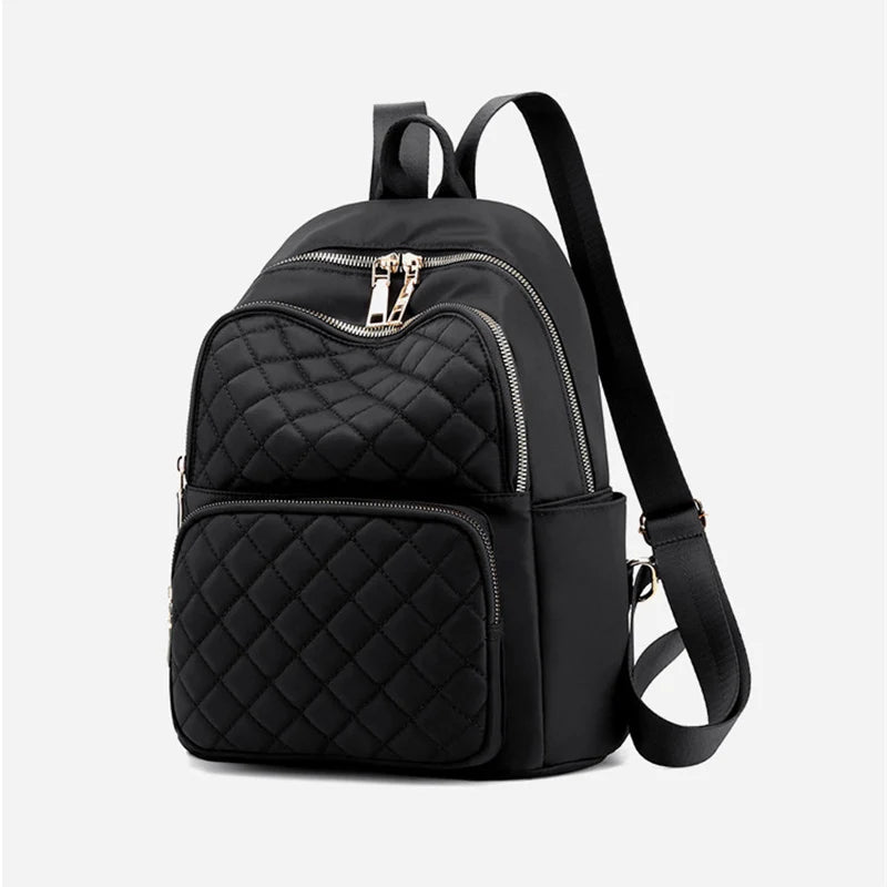 Women's Casual Waterproof Nylon Backpack Shoulder Bag