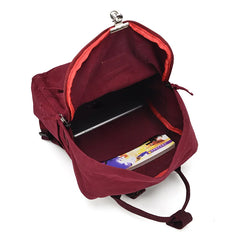 Women Oxford Casual Solid Students Preppy Backpack