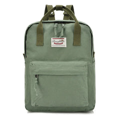 Women Oxford Casual Solid Students Preppy Backpack