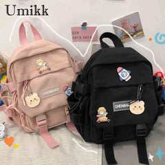 Nylon Women Backpack for Student School Bag