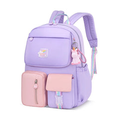 Teenage Girls Travel Backpack with Pendant - School Bag