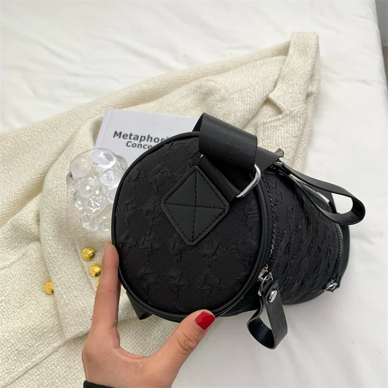 Women Diamond Lattice Leather Crossbody Handbag