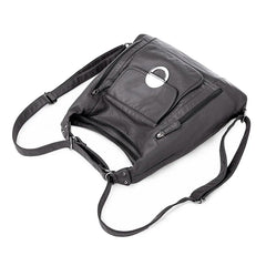 Women's Large Capacity Shoulder Bag Soft Pu Leather Crossbody Bag