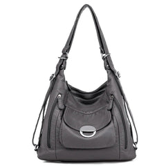 Women's Large Capacity Shoulder Bag Soft Pu Leather Crossbody Bag
