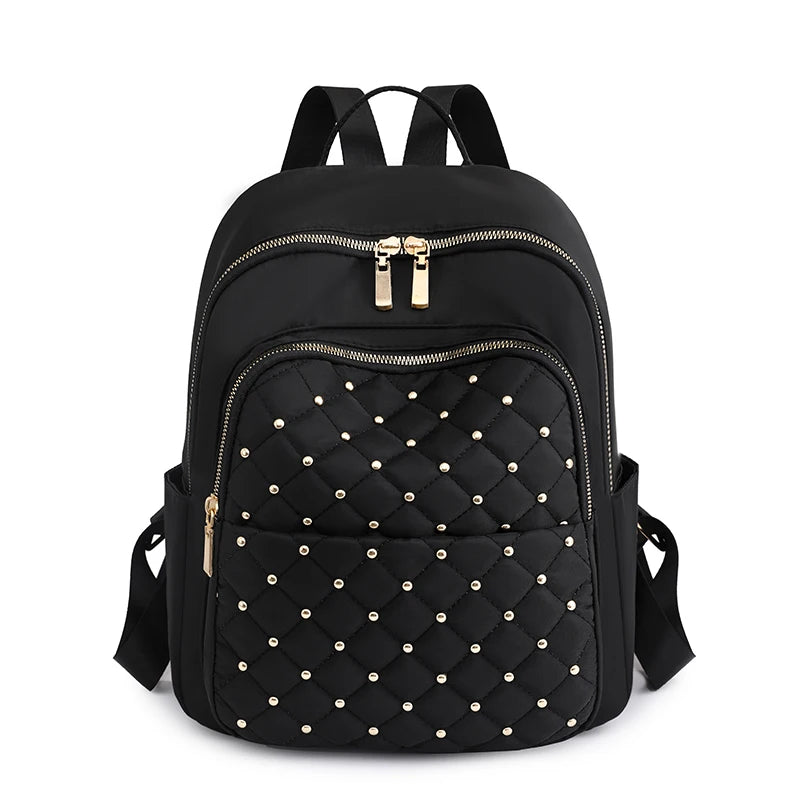 Nylon Backpack Women Big Travel Bag School Shoulder Bag