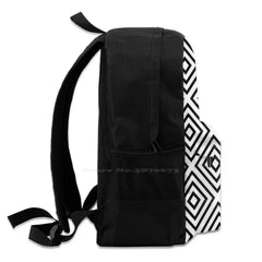 Geometric City Backpack Abstract Art