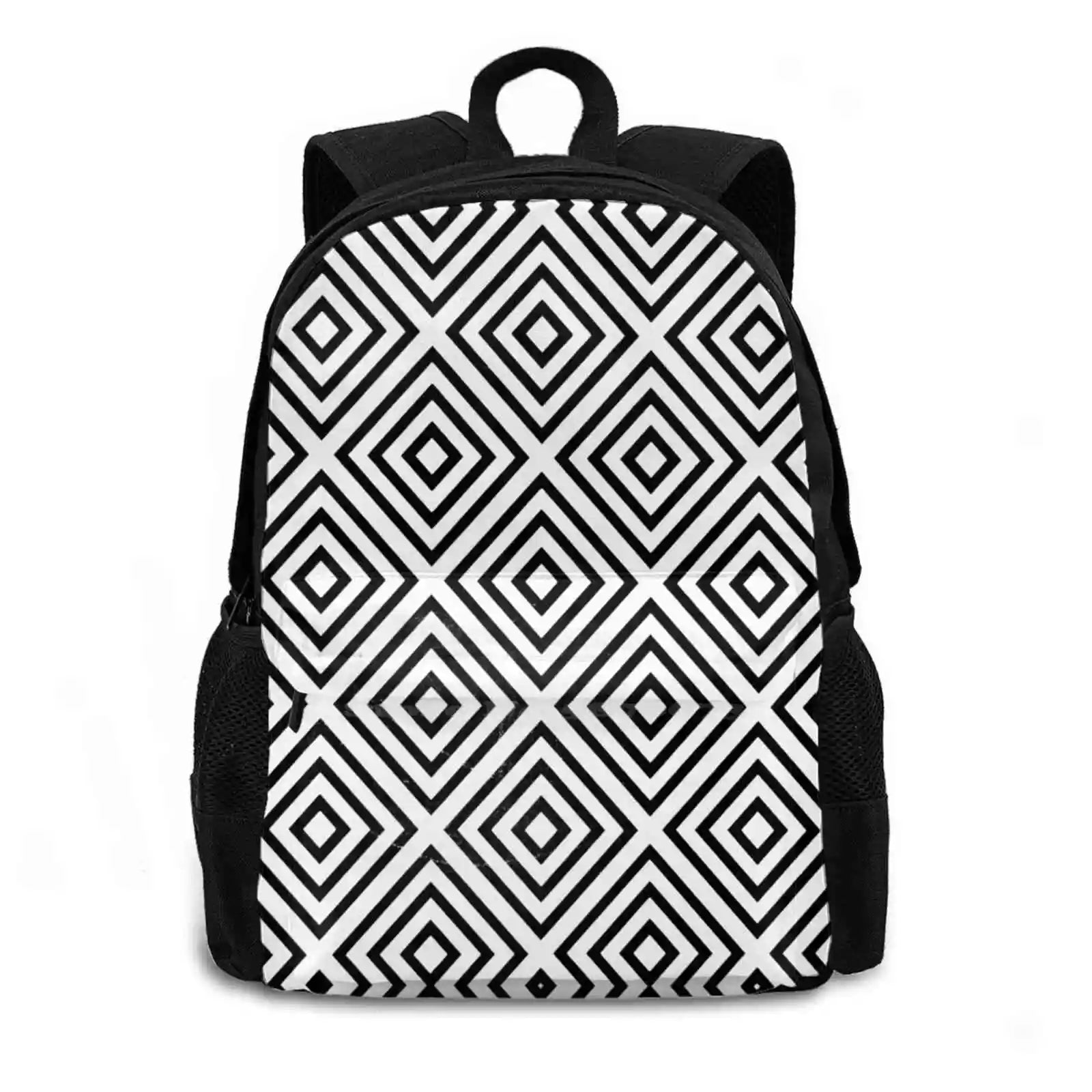Geometric City Backpack Abstract Art