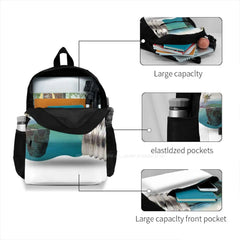 Dark Crow Mystery Backpack Nature Background Effect