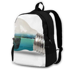 Dark Crow Mystery Backpack Nature Background Effect