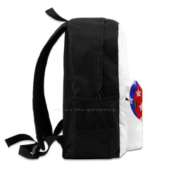 Travel Laptop Backpack American Flag Red Stars