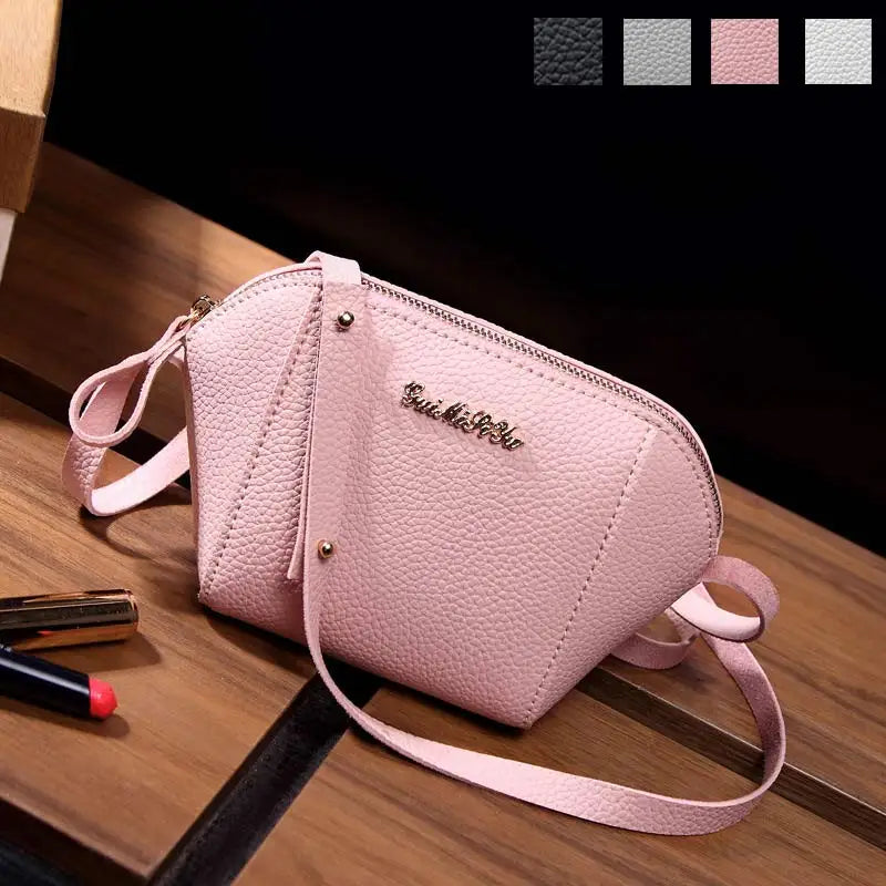 Mini Shoulder Bag Women's PU Leather Handbag Zipped Messenger Bags