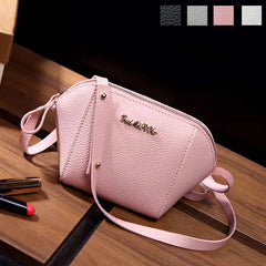 Mini Shoulder Bag Women's PU Leather Handbag Zipped Messenger Bags