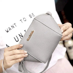 Mini Shoulder Bag Women's PU Leather Handbag Zipped Messenger Bags