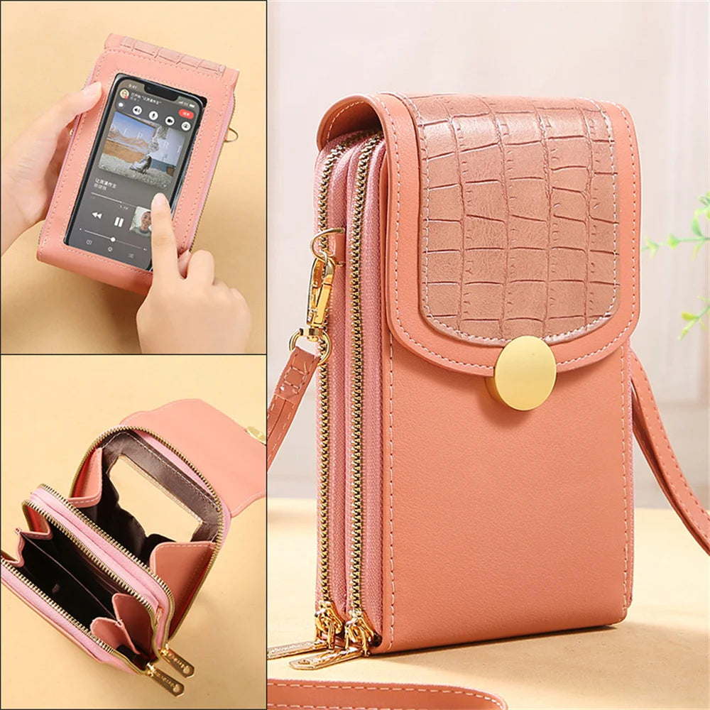 Touch Screen Phone Purse Wallet Women Wallets for Mobile Phone Clutch Bag