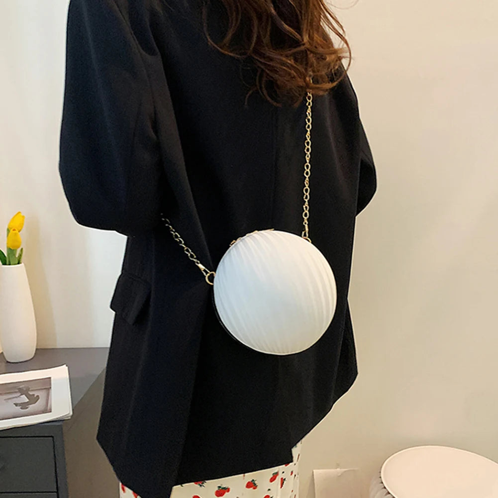 Candy Chain Shoulder Bag PU Leather Small Purse Crossbody Bag