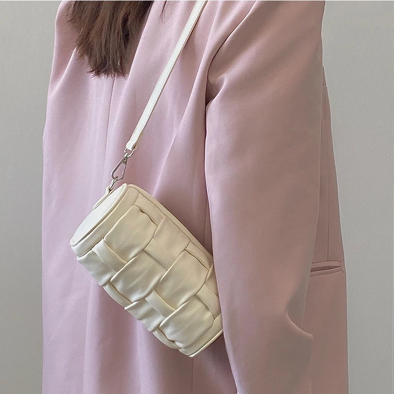 Barrel-shaped Women's Shoulder Bags Soft PU Leather Ladies Crossbody Bags