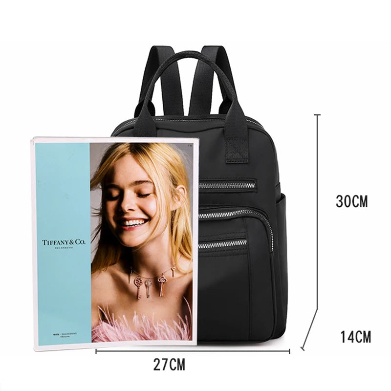 Waterproof Oxford Teenager School Bag Travel Outdoors Lady Pack Shopping Handbag