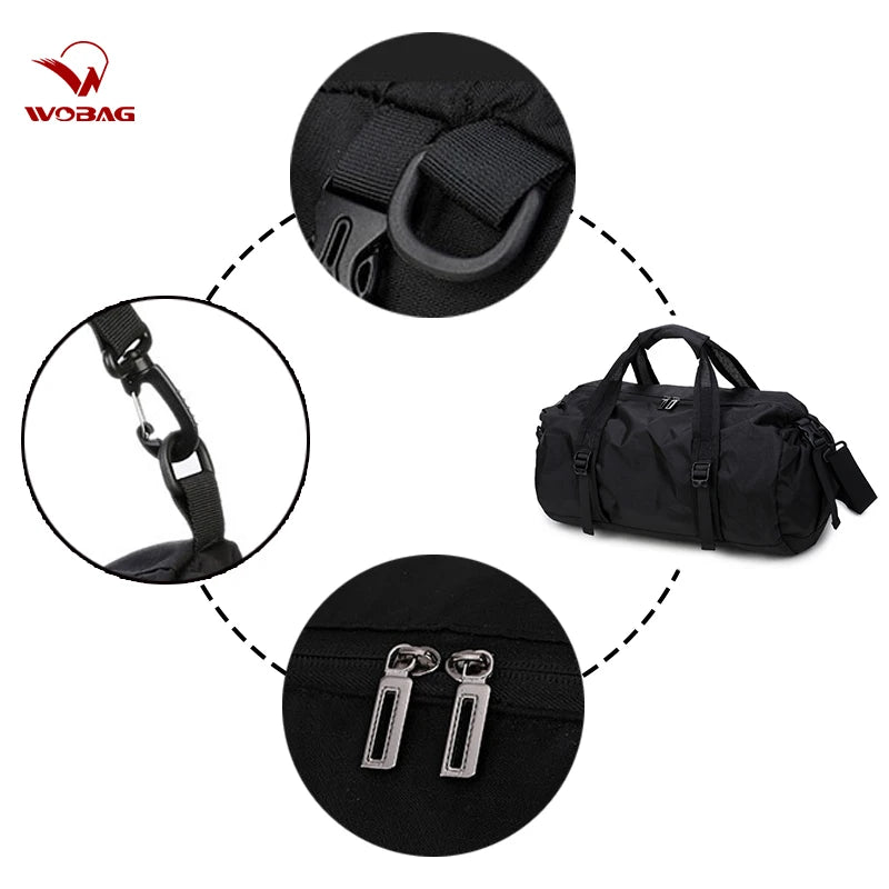 Weekend Travel Bag Foldable Duffel Large Capacity