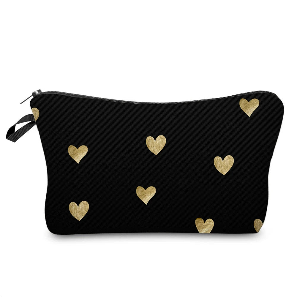 Love Heart Cosmetics Organizer Bag Makeup Storage for Christmas Gift