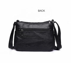Soft Leather Shoulder Bag Small Messenger Bag for Girls