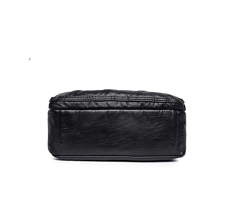 Soft Leather Shoulder Bag Small Messenger Bag for Girls