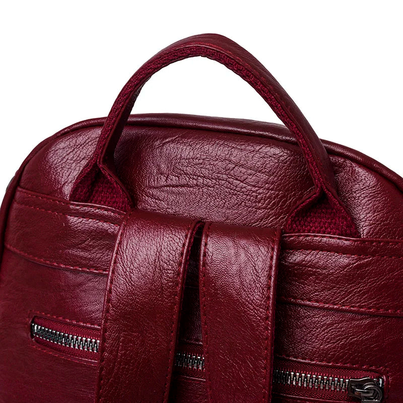 Women Schoolbag 3 In 1 Backpack Shoulder Bag Preppy Style Travel Rucksack